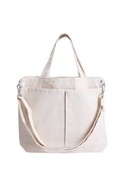 Zoozie Bags Bolso Tote de Lona Color Crema